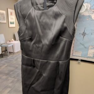 Dark grey metallic sleeveless dress